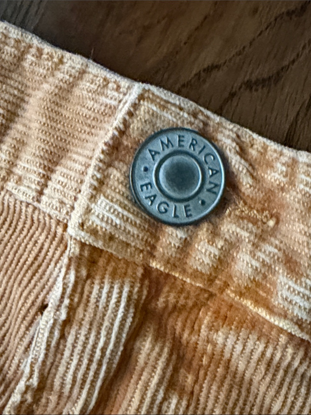 American Eagle Outfitters mustard wash corduroy shorts 12 - Picture 4 of 10